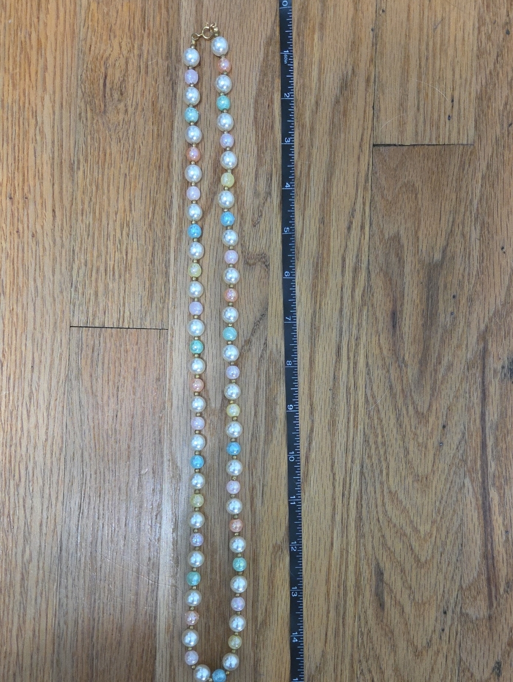 Pastel Multi-Color Pearl Bead Necklace